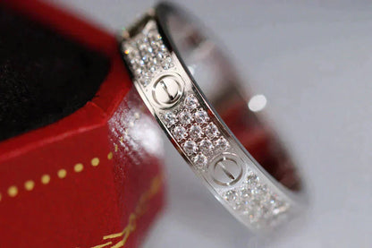 [basloveJW]LOVE RING 3.6MM DIAMOND PAVED