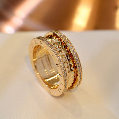 [Basjewels]ZERO 1 PINK GOLD DIAMOND RING