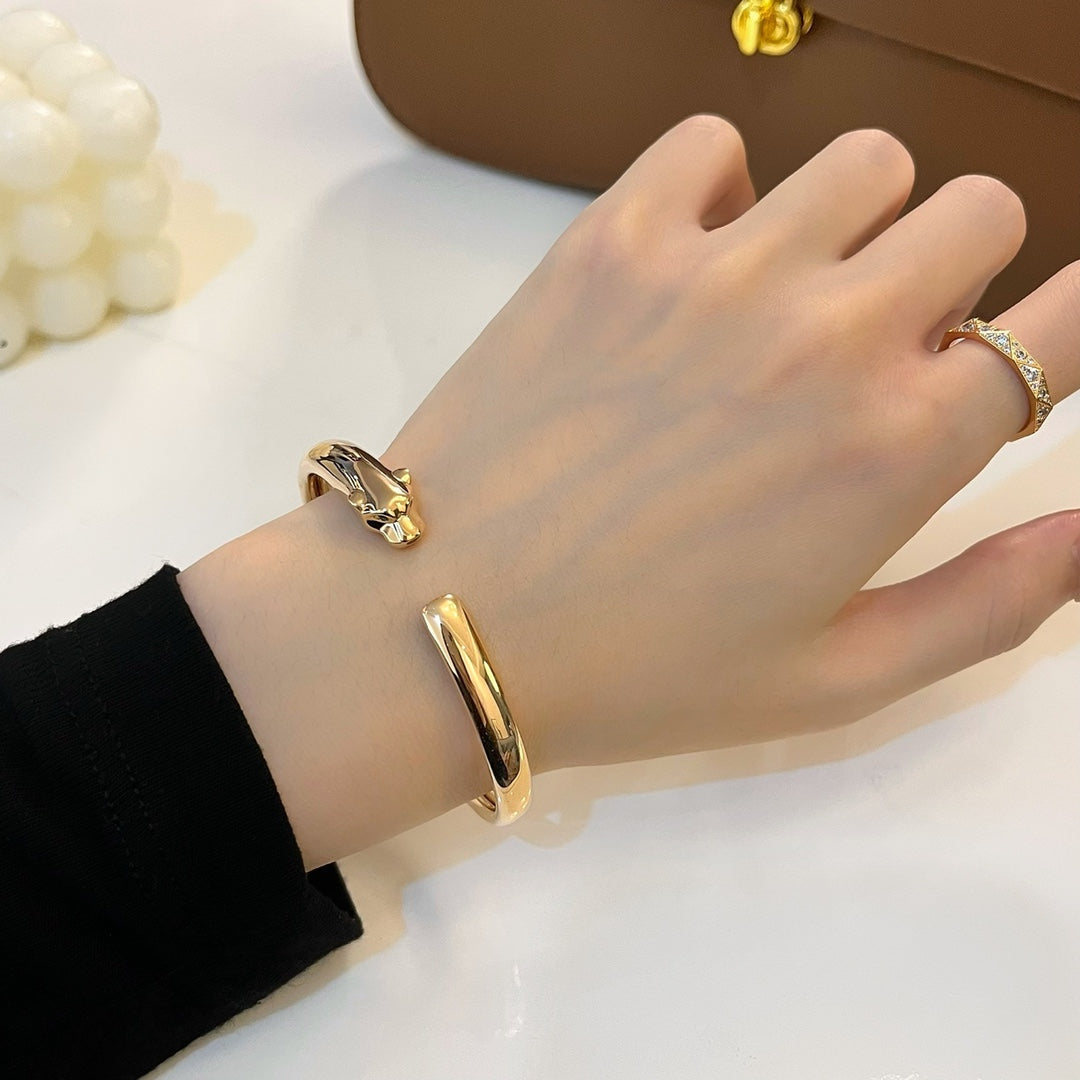 [basloveJW]PANTHERE GOLD OPEN BRACELET