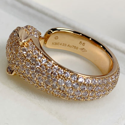 [basloveJW]PANTHERE PINK GOLD DIAMOND RING