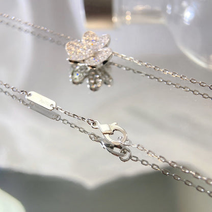 [basloveJW]FLOWER DIAMOND NECKLACE