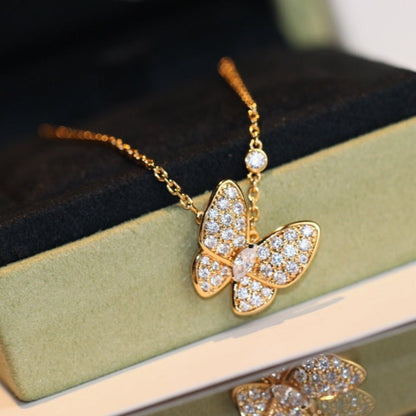 [basloveJW]BUTTERFLY DIAMOND NECKLACE