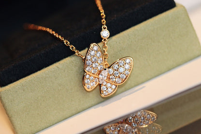 [basloveJW]BUTTERFLY DIAMOND NECKLACE