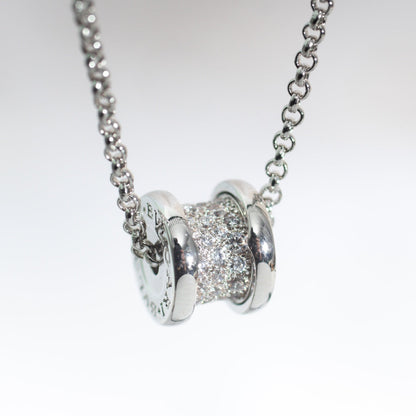 [Basjewels]ZERO 1 SILVER DIAMOND NECKLACE