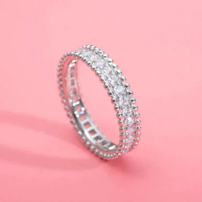 [basloveJW]PERLEE DIAMOND SILVER RING