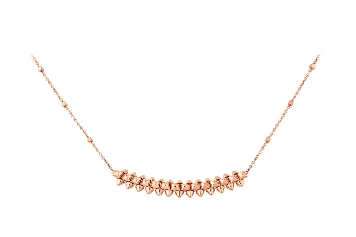 [basloveJW]CLASH PINK GOLD NECKLACE