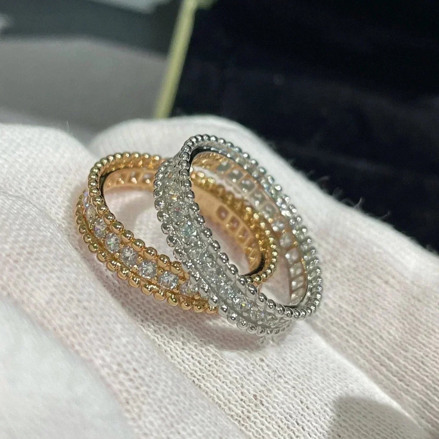 [basloveJW]PERLEE DIAMOND ROSE GOLD RING