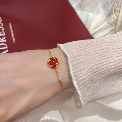 [Basjewels]SUN PEDANT CARNELIAN BRACELET