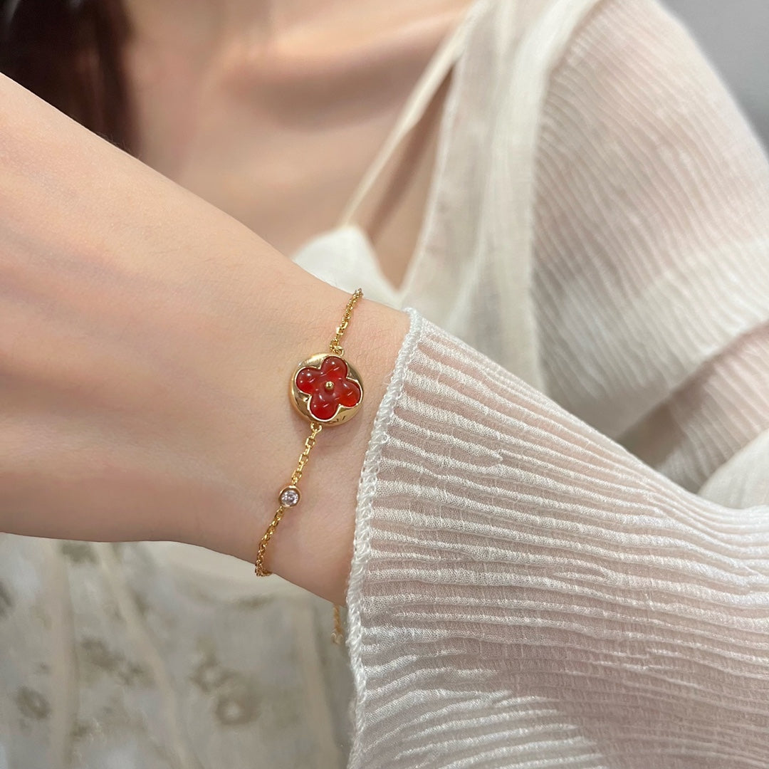 [Basjewels]SUN PEDANT CARNELIAN BRACELET