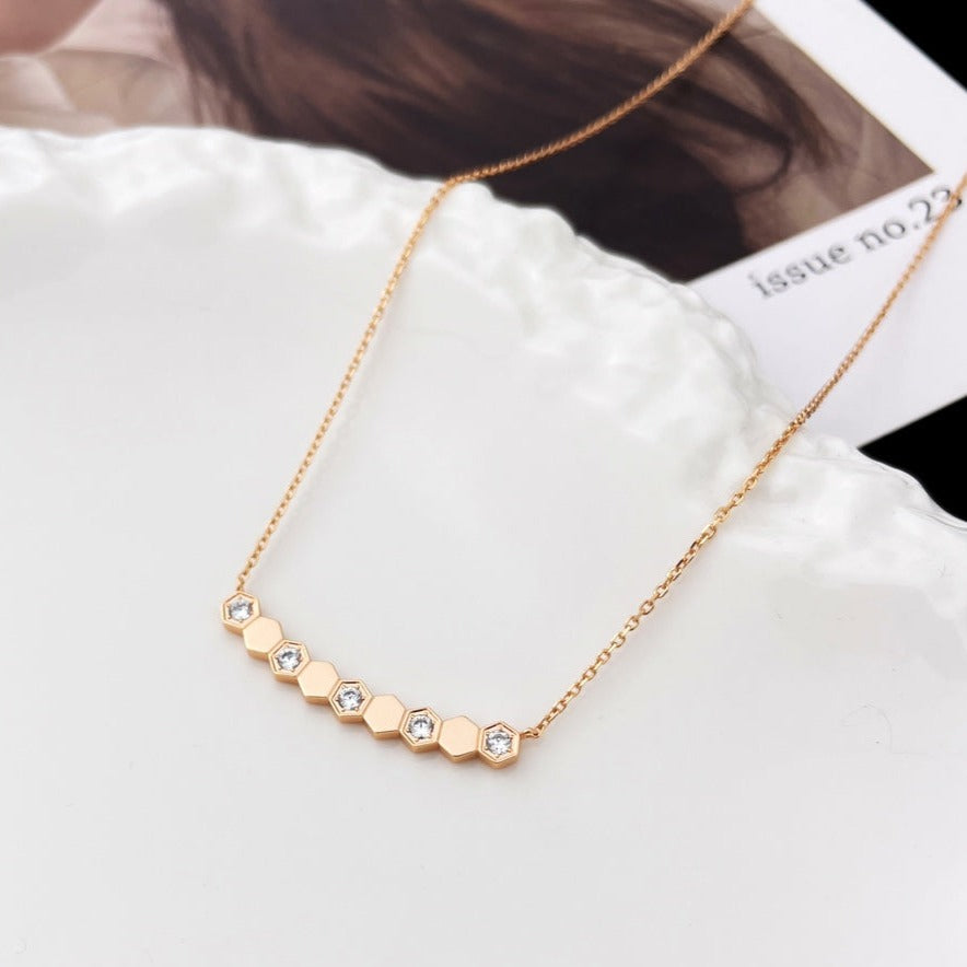 [Basjewels]BEE MY LOVE DIAMOND NECKLACE