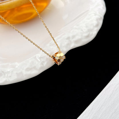 [Basjewels]BEE MINI PEDANT DIAMOND NECKLACE