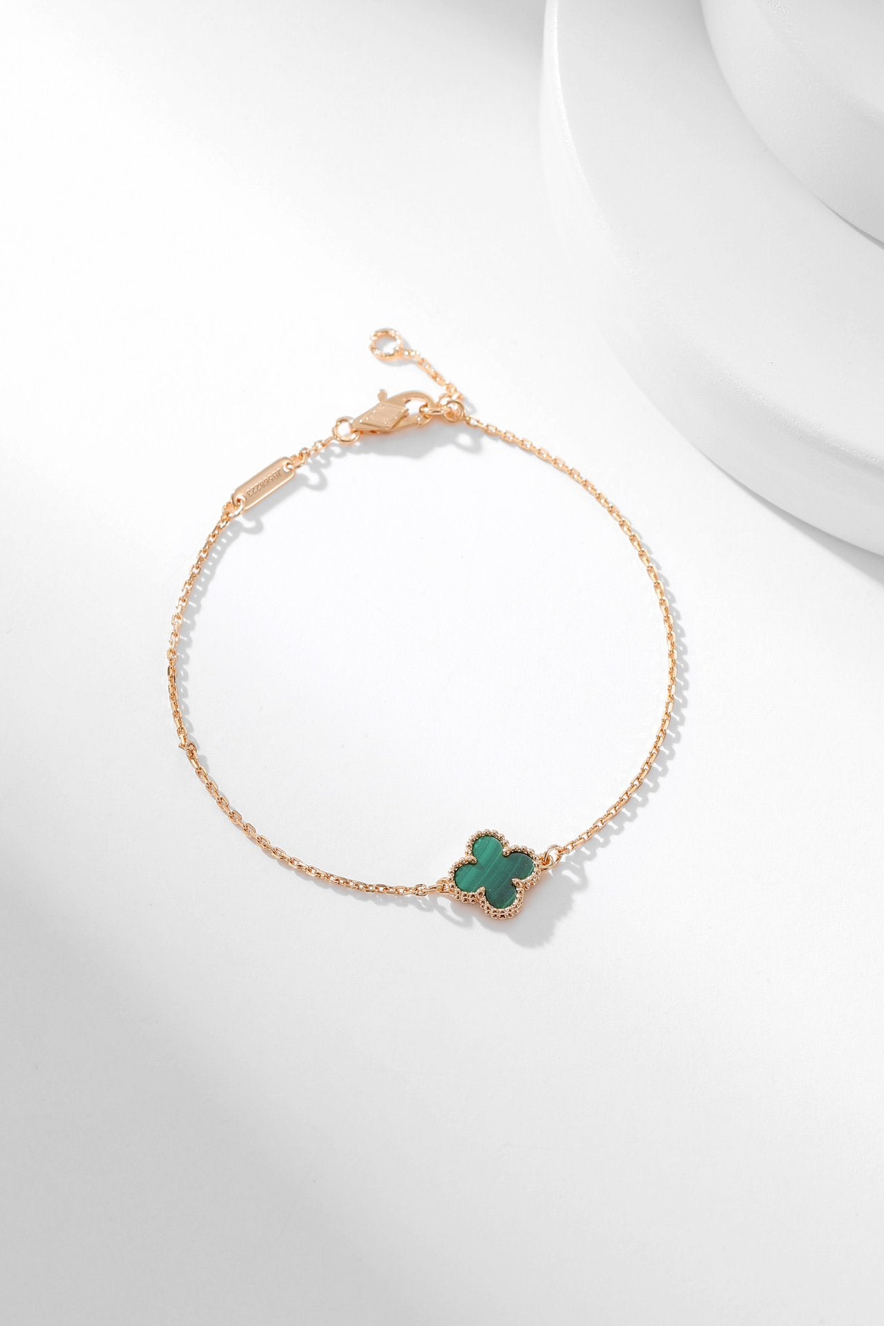 [basloveJW]CLOVER BRACELET MALACHITE 1 MOTIF