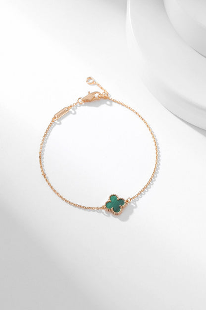 [basloveJW]CLOVER BRACELET MALACHITE 1 MOTIF