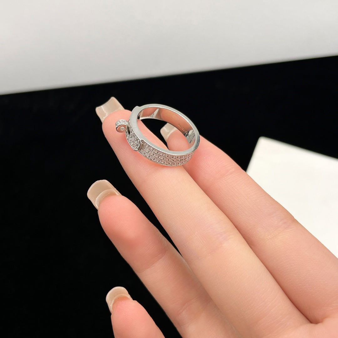 [Basjewels]KELLY SILVER DIAMOND RING