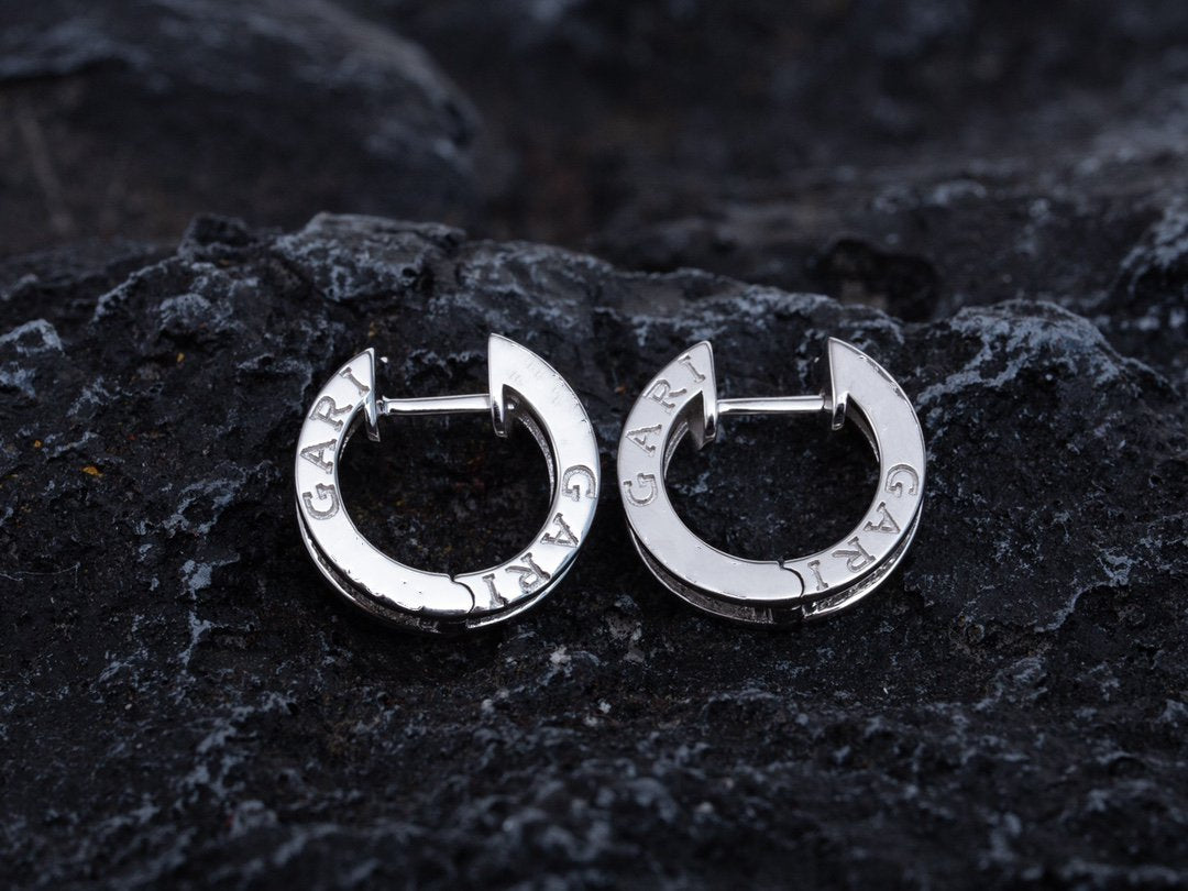 [Basjewels]ZERO 1 MINI SILVER DIAMOND EARRINGS