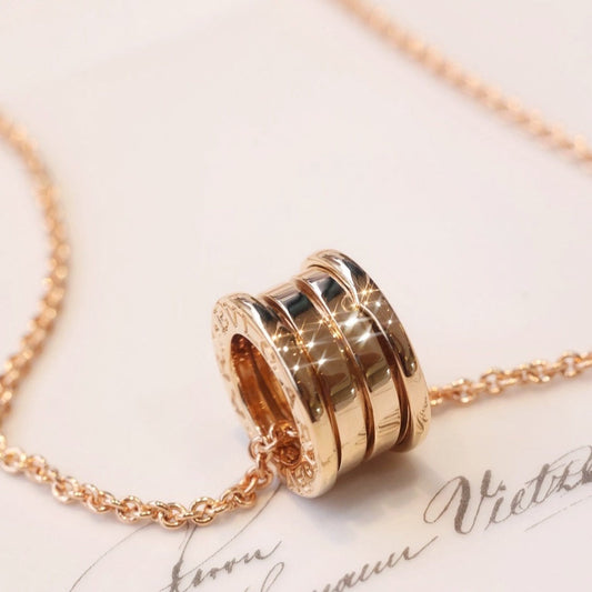 [Basjewels]ZERO 1 PINK GOLD NECKLACE