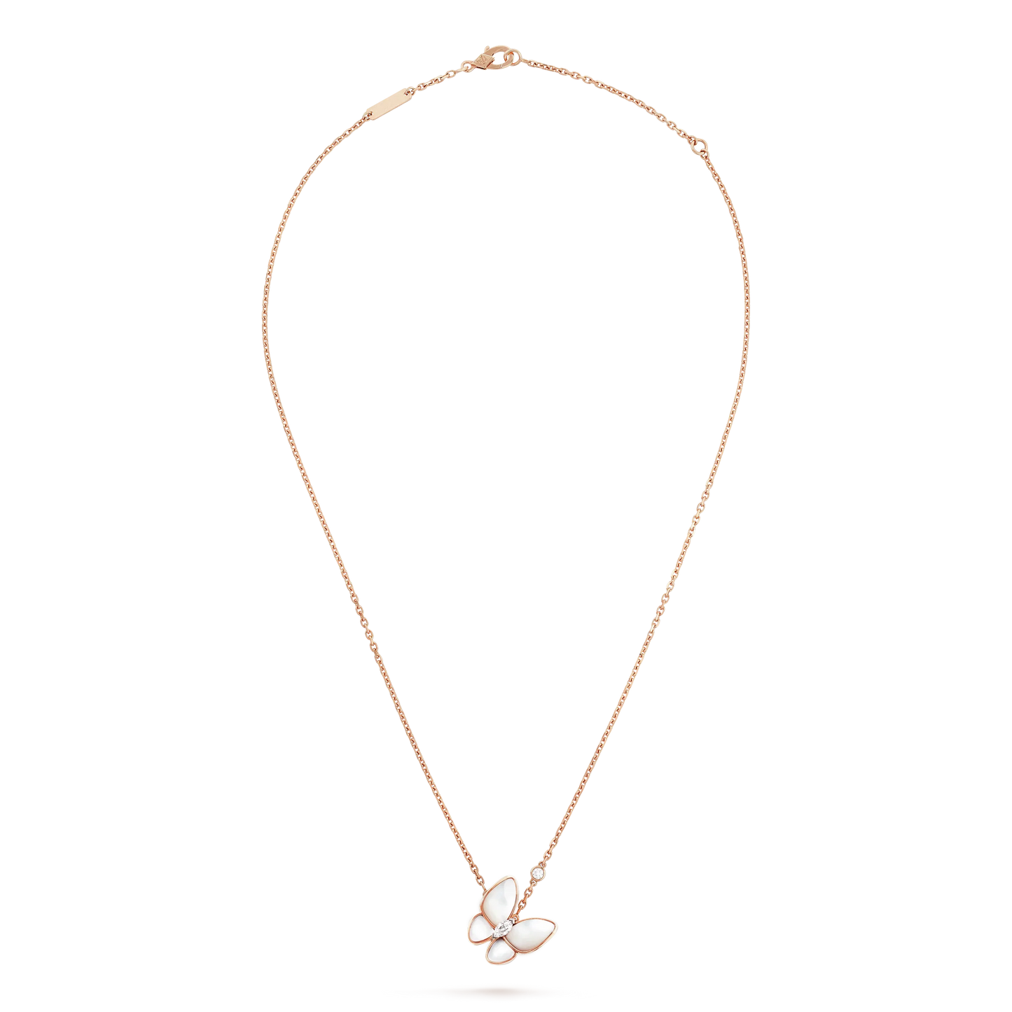 [basloveJW]BUTTERFLY MOP DIAMOND NECKLACE