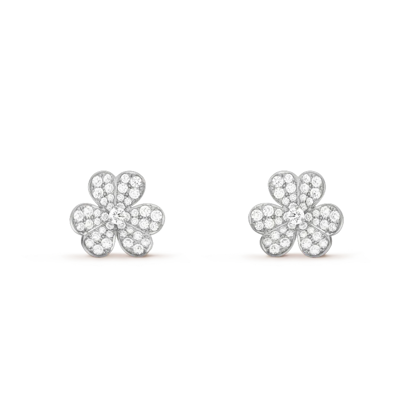 [basloveJW]CLOVER COMOS DIAMOND EARRINGS SILVER