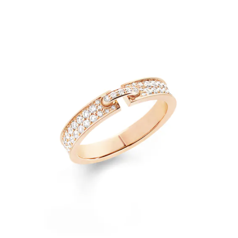 [Basjewels]ALLIANCE LIENS VIDENCE PAVED DIAMOND 4MM RING