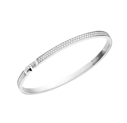 [Basjewels]LIENS VIDENCE DIAMOND PAVED BRACELET