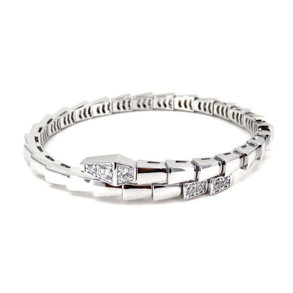 [Basjewels]SERPENTI BRACELET DIAMONDS SILVER