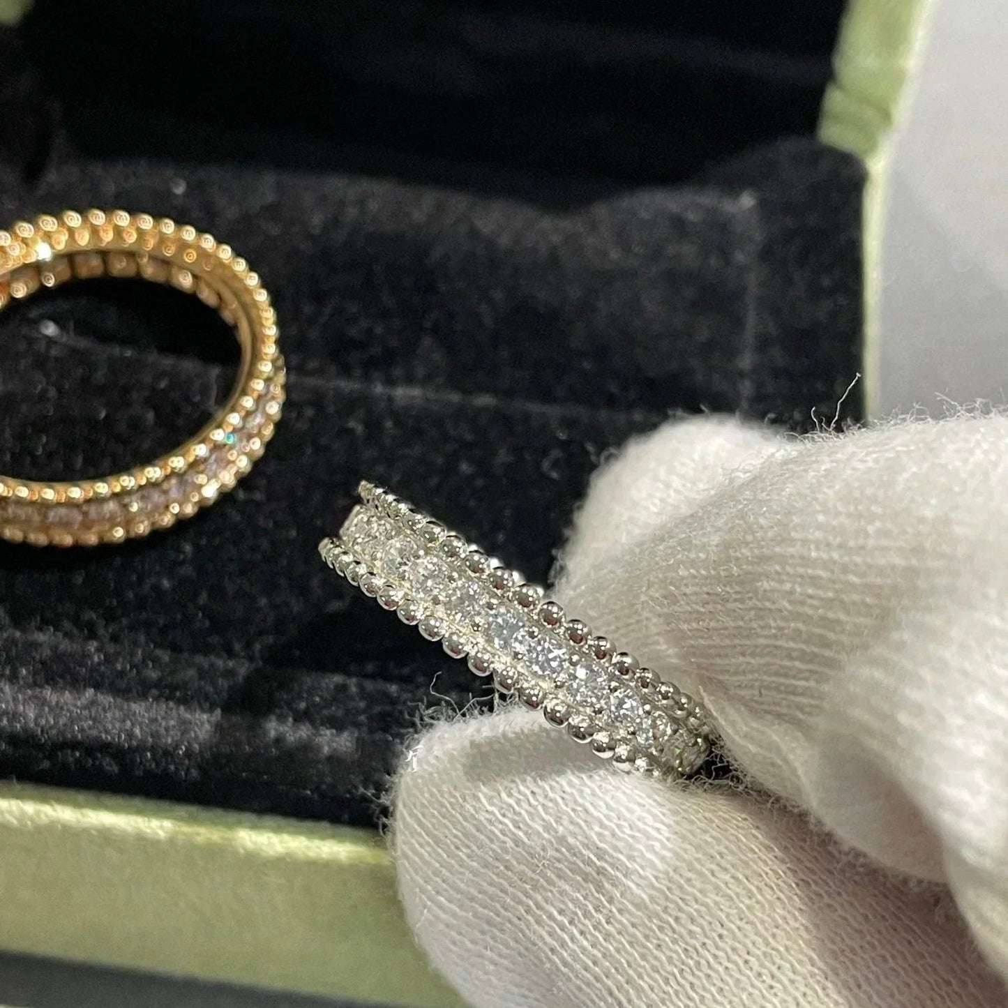 [basloveJW]PERLEE DIAMOND ROSE GOLD RING