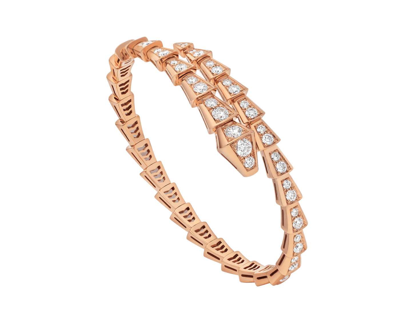 [Basjewels]SERPENTI BRACELET 6.8MM PINK GOLD DIAMOND