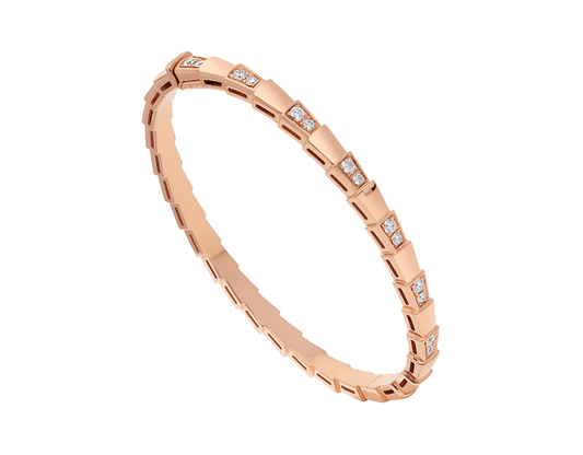 [Basjewels]SERPENTI BRACELET PINK GOLD DIAMOND