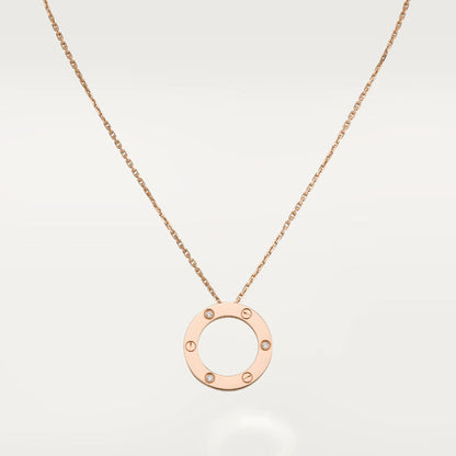 [basloveJW]LOVE NECKLACE 16MM 3 DIAMONDS