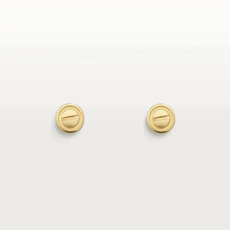 [basloveJW]LOVE EARRINGS GOLD 10MM