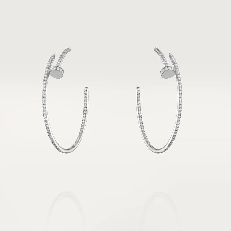 [basloveJW]JUSTE EARRINGS FULL DIAMONDS 1.8MM