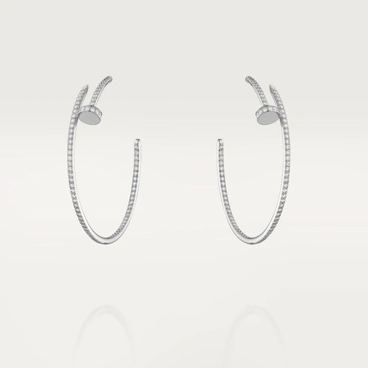 [basloveJW]JUSTE EARRINGS FULL DIAMONDS 1.8MM