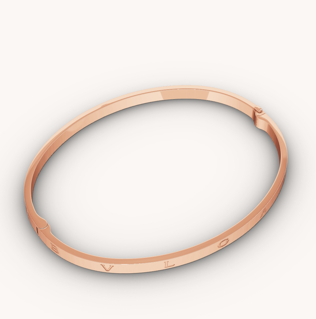 [Basjewels]ZERO 1 PINK GOLD BRACELET