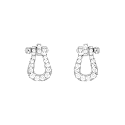 [Basjewels]FORCE 10 FULL DIAMOND STUD EARRINGS MINI MODEL