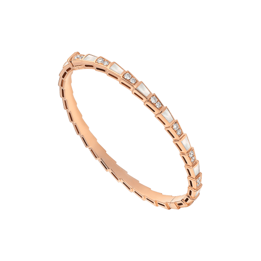 [Basjewels]SERPENTI BRACELET PINK GOLD MOP DIAMOND