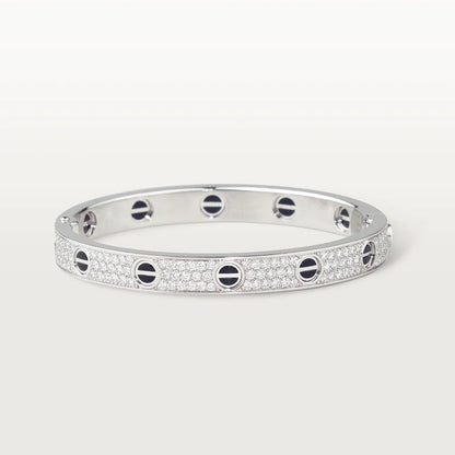 [basloveJW]LOVE BRACELET 6.1MM DIAMOND-PAVED CERAMIC