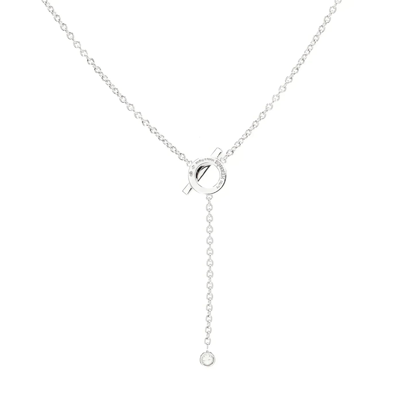 [Basjewels]FINESSE SILVER DIAMOND NECKLACE