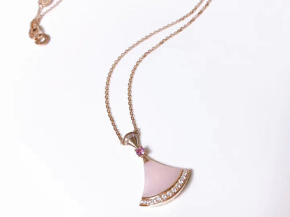 [Basjewels]DREAM NECKLACE PINK MOP DIAMOND