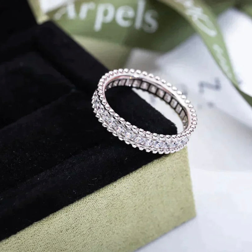 [basloveJW]PERLEE DIAMOND SILVER RING