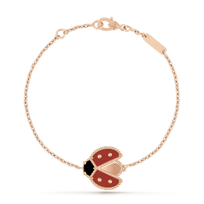 [basloveJW]LUCKY SPRING 1 MOTIF PINK GOLD BRACELET