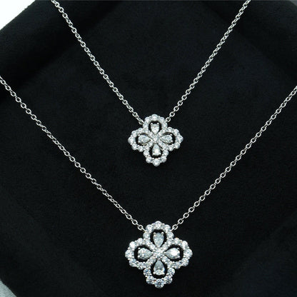 [Basjewels]LOOP NECKLACE FULL MOTIF DIAMOND COMBINATION