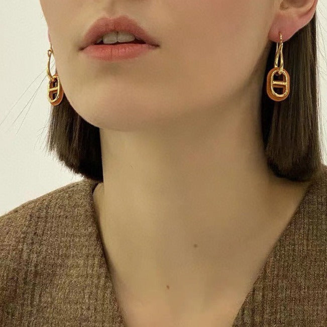 [Basjewels]HM O'MAILLON GOLD EARRINGS