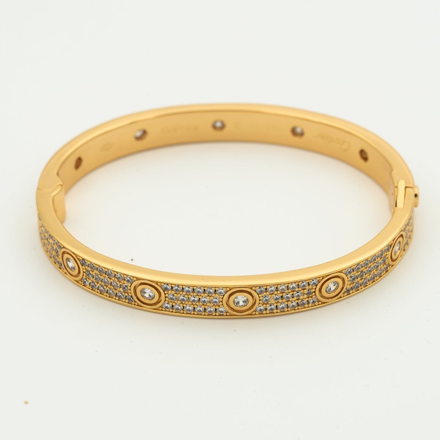 [basloveJW]LOVE BRACELET 6.1MM DIAMOND-PAVED 10 BIG DIAMONDS