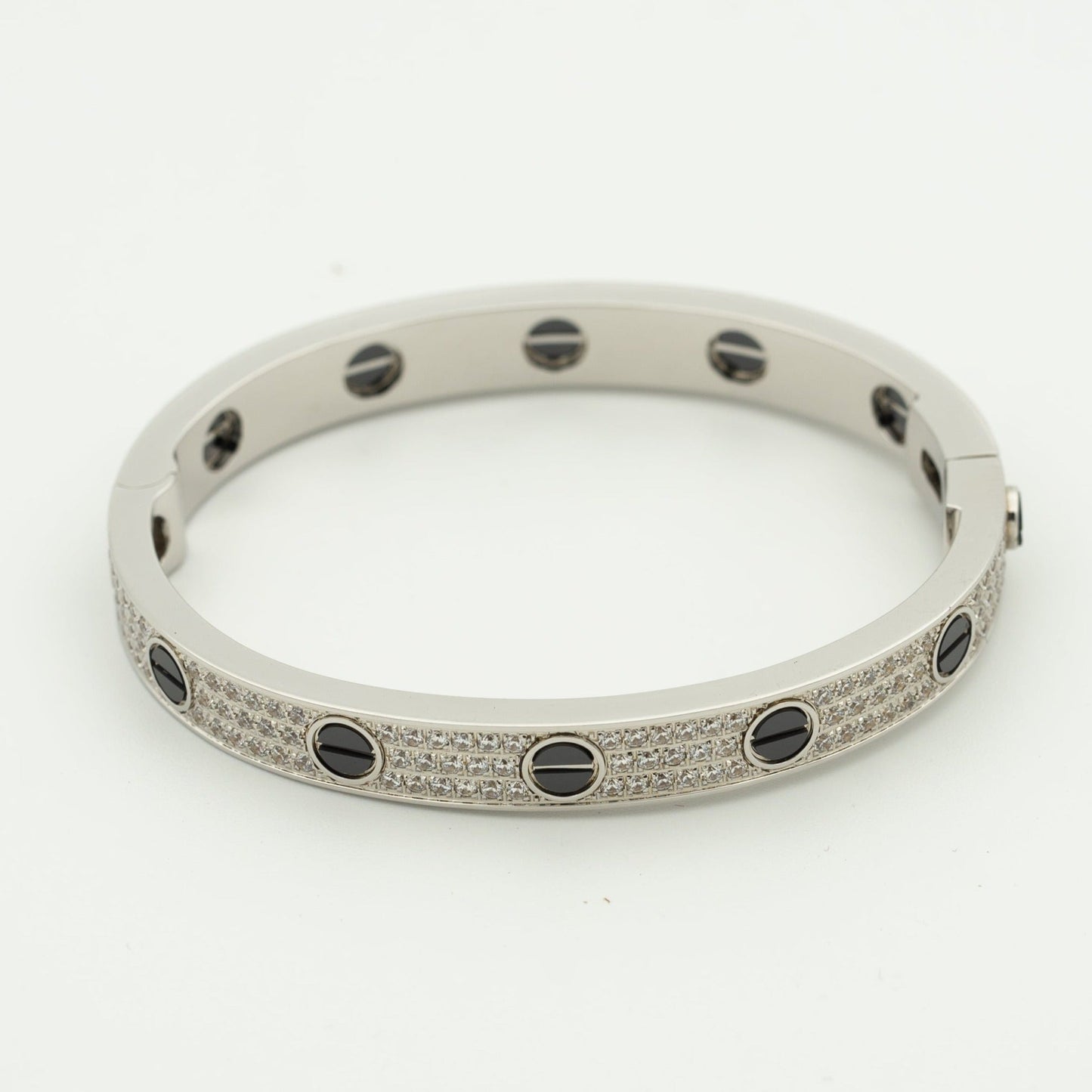 [basloveJW]LOVE BRACELET 6.1MM DIAMOND-PAVED CERAMIC