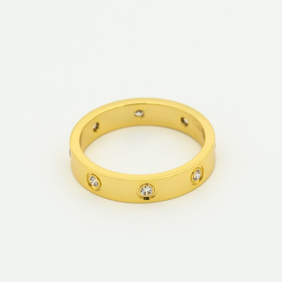 [basloveJW]LOVE RING 3.6MM 8 DIAMONDS