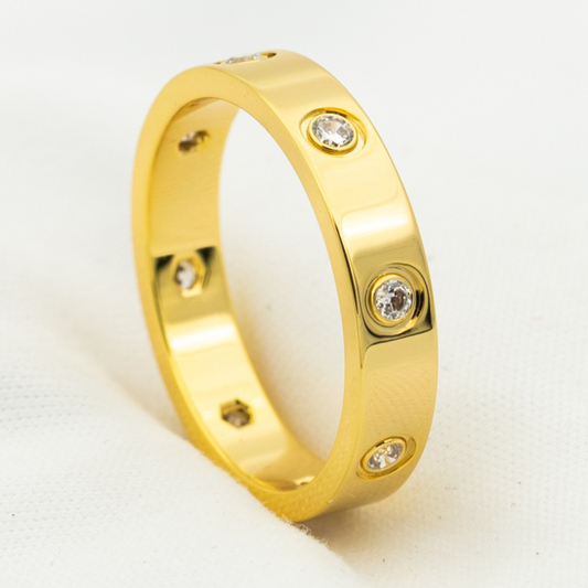 [basloveJW]LOVE RING 3.6MM 8 DIAMONDS