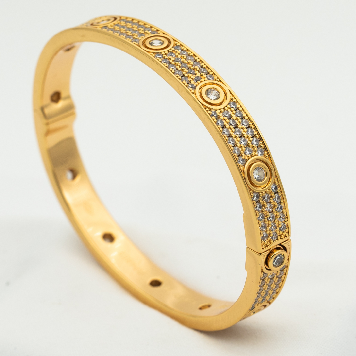 [basloveJW]LOVE BRACELET 6.1MM DIAMOND-PAVED 10 BIG DIAMONDS