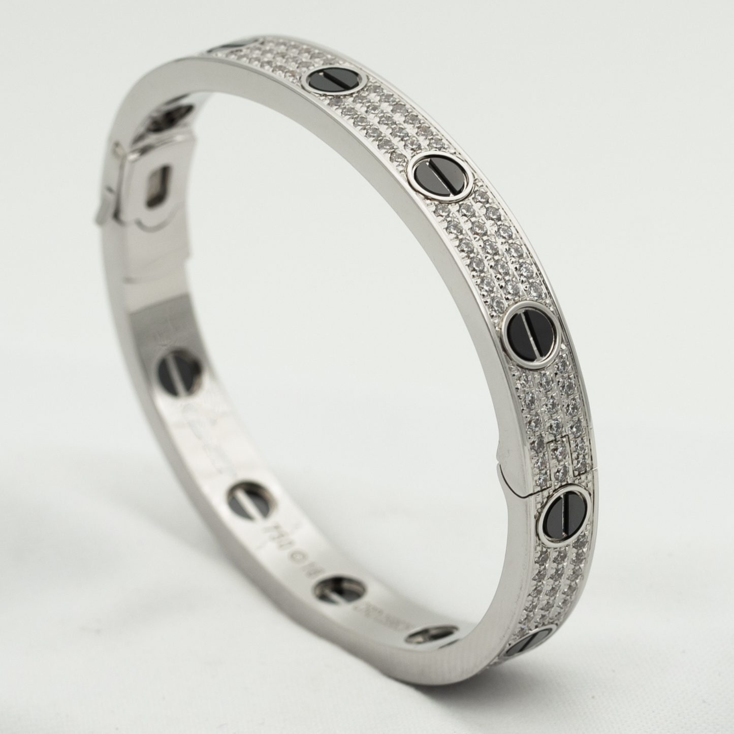 [basloveJW]LOVE BRACELET 6.1MM DIAMOND-PAVED CERAMIC