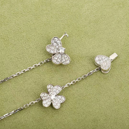 [basloveJW]FRIVOLE SILVER 9 FLOWERS NECKLACE