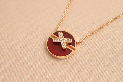 [Basjewels]JEUX DE ROSE GOLD DIAMOND NECKLACE